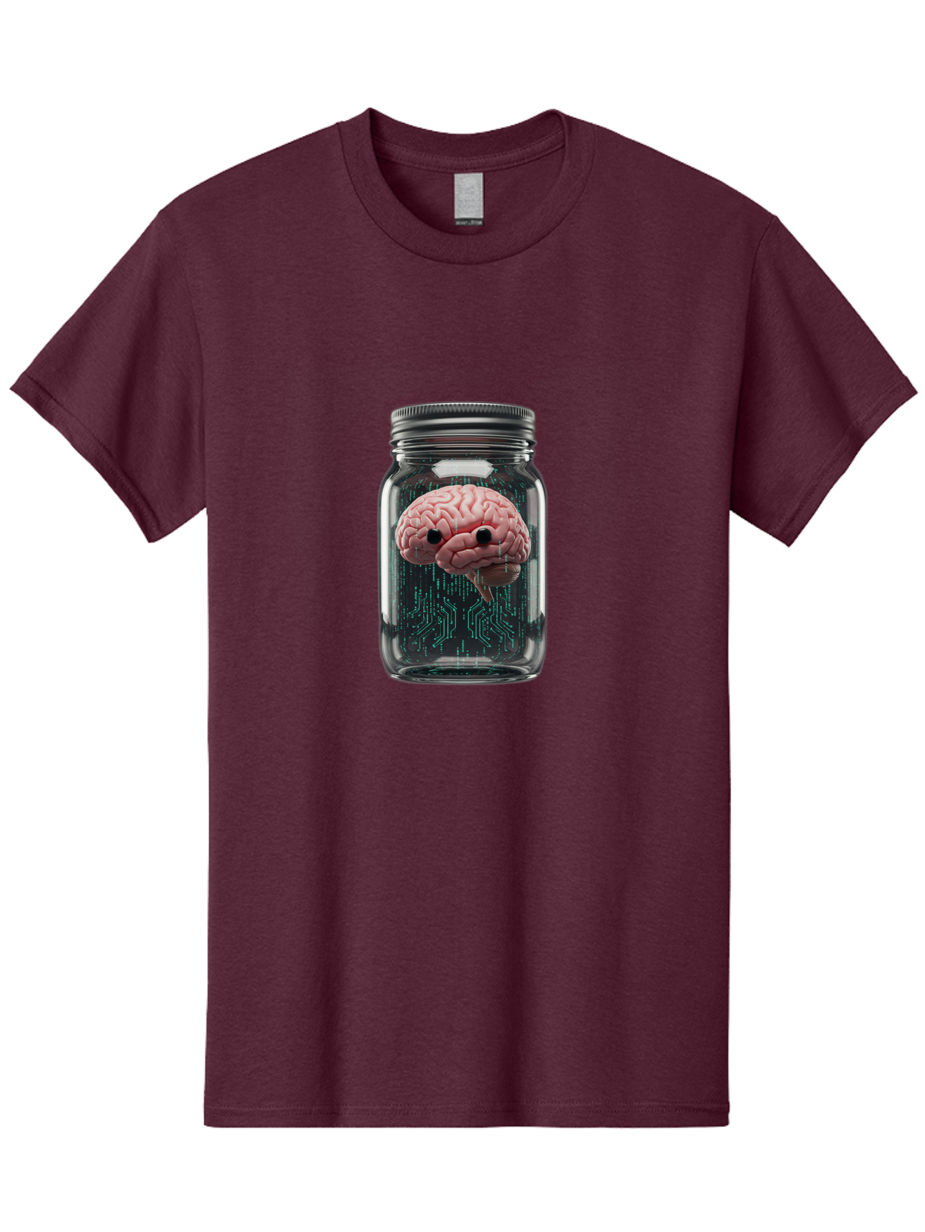 Brain-In-Jar-1 Men'S Graphic Tee, 100% Cotton, Comfortable Casual Summer Wear, Machine Washable, Vintage Camera, Old Camera, Antique Camera, Black Camera, Classic Photography, Photography Equipment, Nostalgic Device, Film Camera, Camera Art Bal872