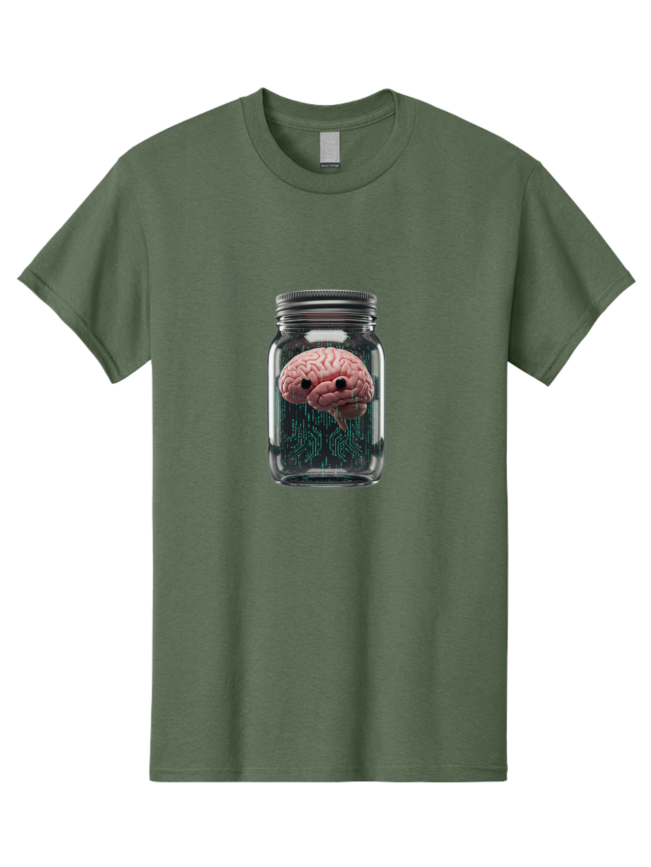 Brain-In-Jar-1 Men'S Graphic Tee, 100% Cotton, Comfortable Casual Summer Wear, Machine Washable, Vintage Camera, Old Camera, Antique Camera, Black Camera, Classic Photography, Photography Equipment, Nostalgic Device, Film Camera, Camera Art Bal872