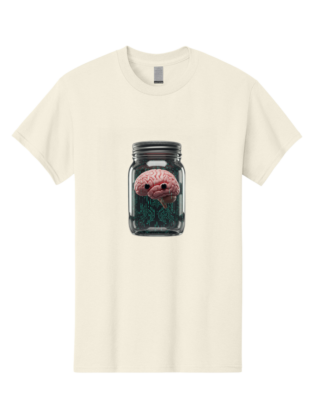 Brain-In-Jar-1 Men'S Graphic Tee, 100% Cotton, Comfortable Casual Summer Wear, Machine Washable, Vintage Camera, Old Camera, Antique Camera, Black Camera, Classic Photography, Photography Equipment, Nostalgic Device, Film Camera, Camera Art Bal872