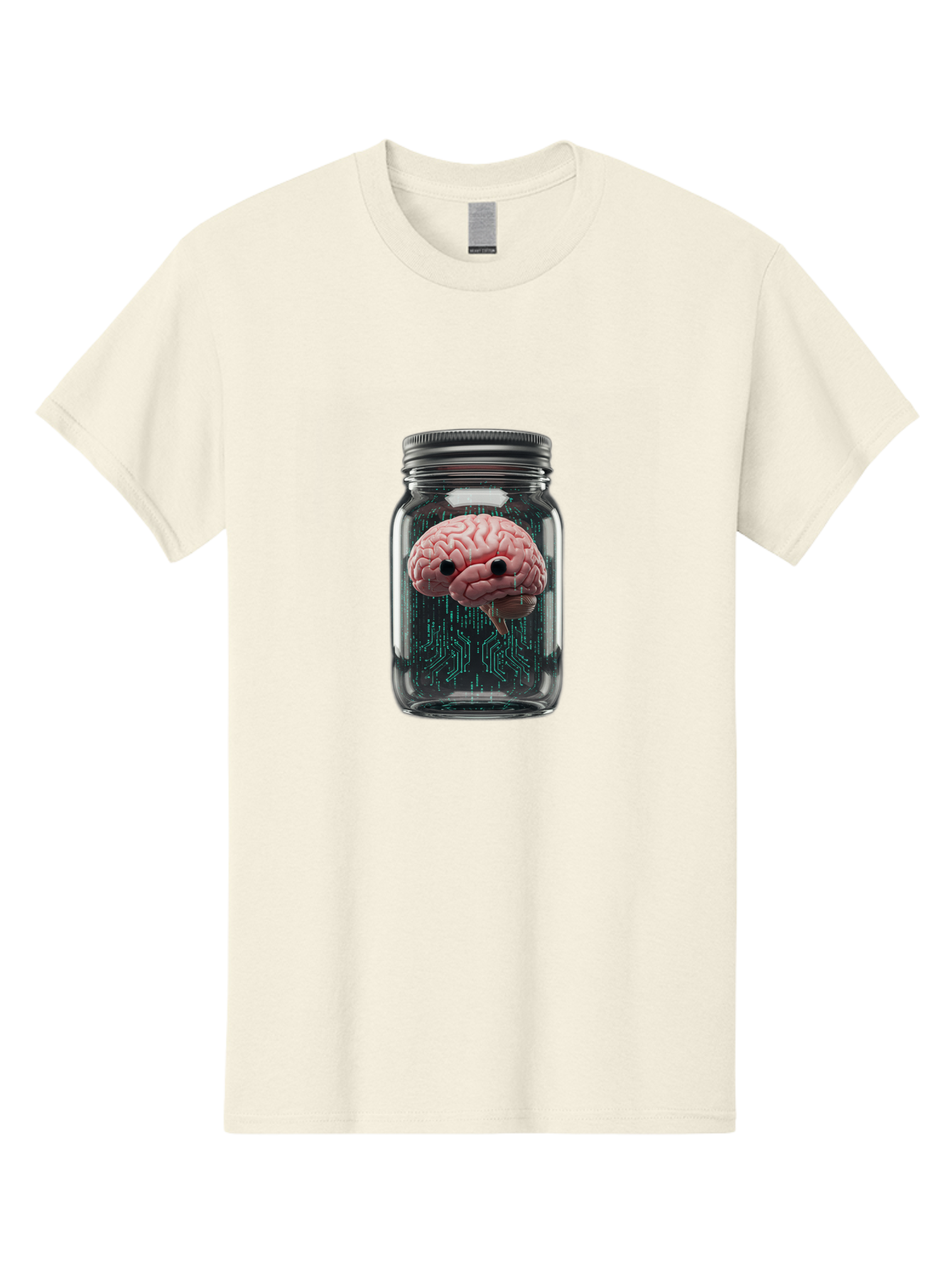 Brain-In-Jar-1 Men'S Graphic Tee, 100% Cotton, Comfortable Casual Summer Wear, Machine Washable, Vintage Camera, Old Camera, Antique Camera, Black Camera, Classic Photography, Photography Equipment, Nostalgic Device, Film Camera, Camera Art Bal872