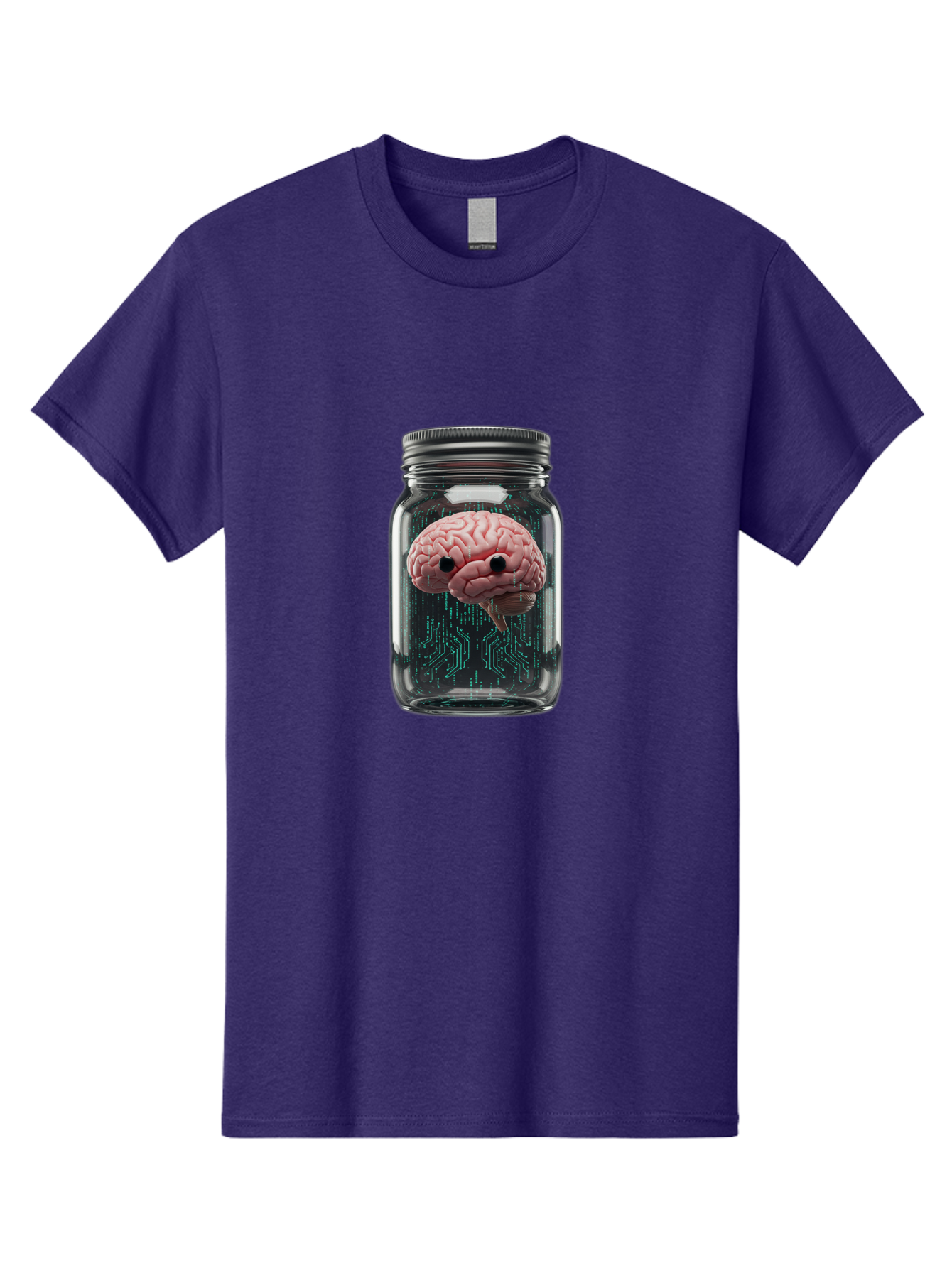 Brain-In-Jar-1 Men'S Graphic Tee, 100% Cotton, Comfortable Casual Summer Wear, Machine Washable, Vintage Camera, Old Camera, Antique Camera, Black Camera, Classic Photography, Photography Equipment, Nostalgic Device, Film Camera, Camera Art Bal872