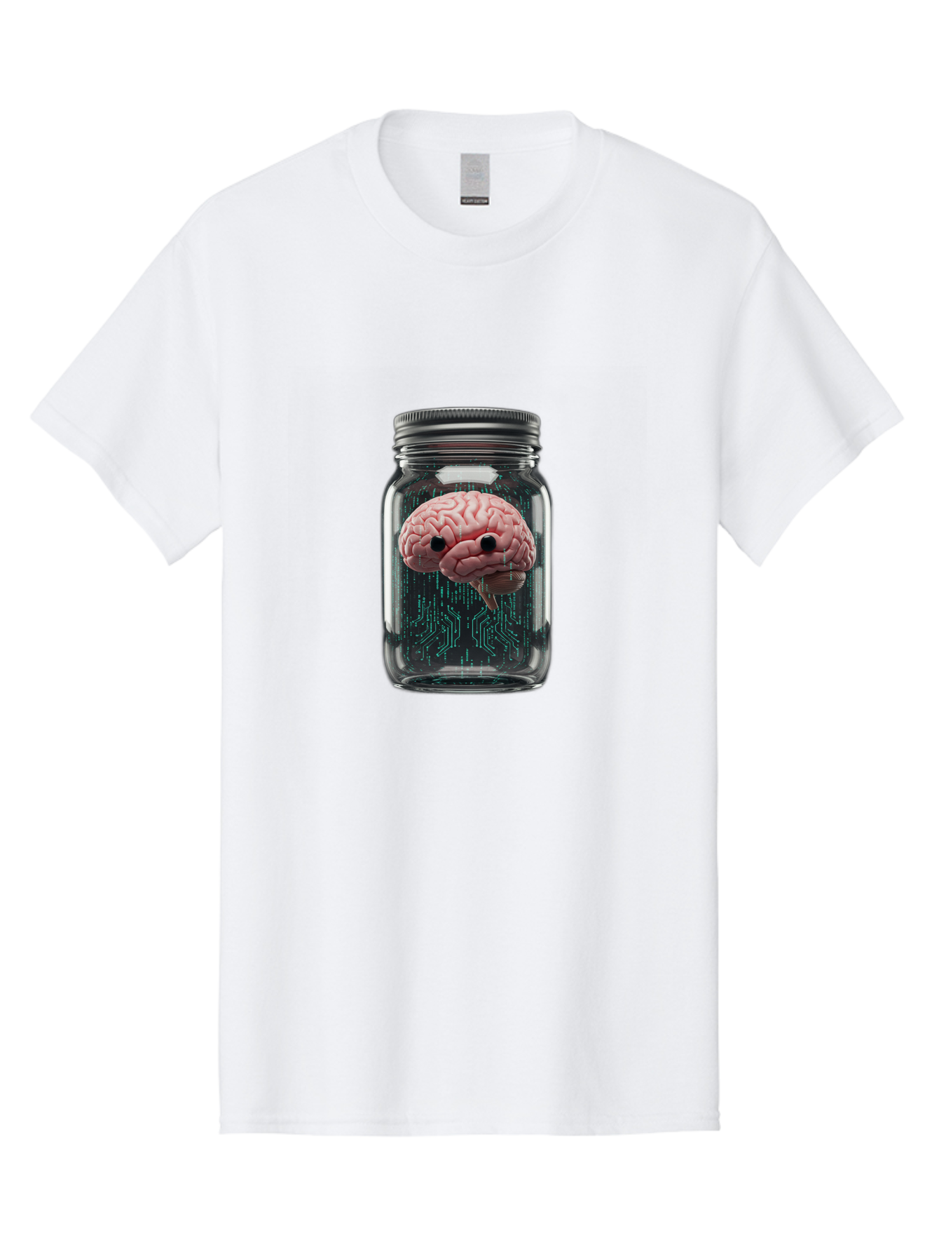 Brain-In-Jar-1 Men'S Graphic Tee, 100% Cotton, Comfortable Casual Summer Wear, Machine Washable, Vintage Camera, Old Camera, Antique Camera, Black Camera, Classic Photography, Photography Equipment, Nostalgic Device, Film Camera, Camera Art Bal872