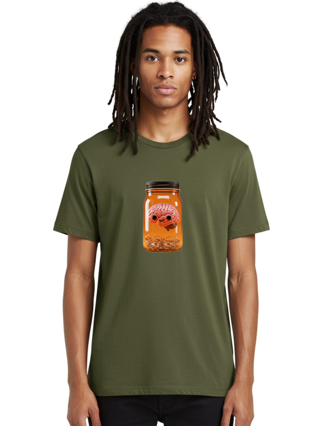 Brain-In-Jar-2 Men'S Graphic Tee, 100% Cotton, Comfortable Casual Summer Wear, Machine Washable, Vintage Camera, Old Camera, Antique Camera, Black Camera, Classic Photography, Photography Equipment, Nostalgic Device, Film Camera, Camera Art Bal873