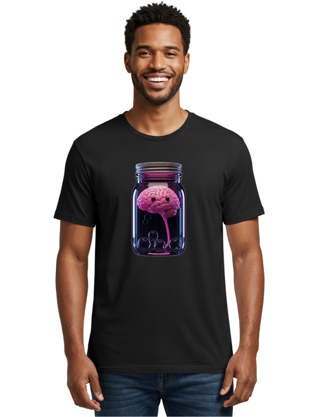 Brain-In-Jar Men'S Graphic Tee, 100% Cotton, Comfortable Casual Summer Wear, Machine Washable, Vintage Camera, Old Camera, Antique Camera, Black Camera, Classic Photography, Photography Equipment, Nostalgic Device, Film Camera, Camera Art Bal874