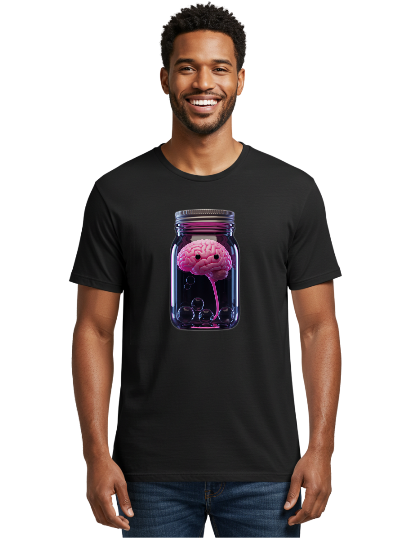 Brain-In-Jar Men'S Graphic Tee, 100% Cotton, Comfortable Casual Summer Wear, Machine Washable, Vintage Camera, Old Camera, Antique Camera, Black Camera, Classic Photography, Photography Equipment, Nostalgic Device, Film Camera, Camera Art Bal874