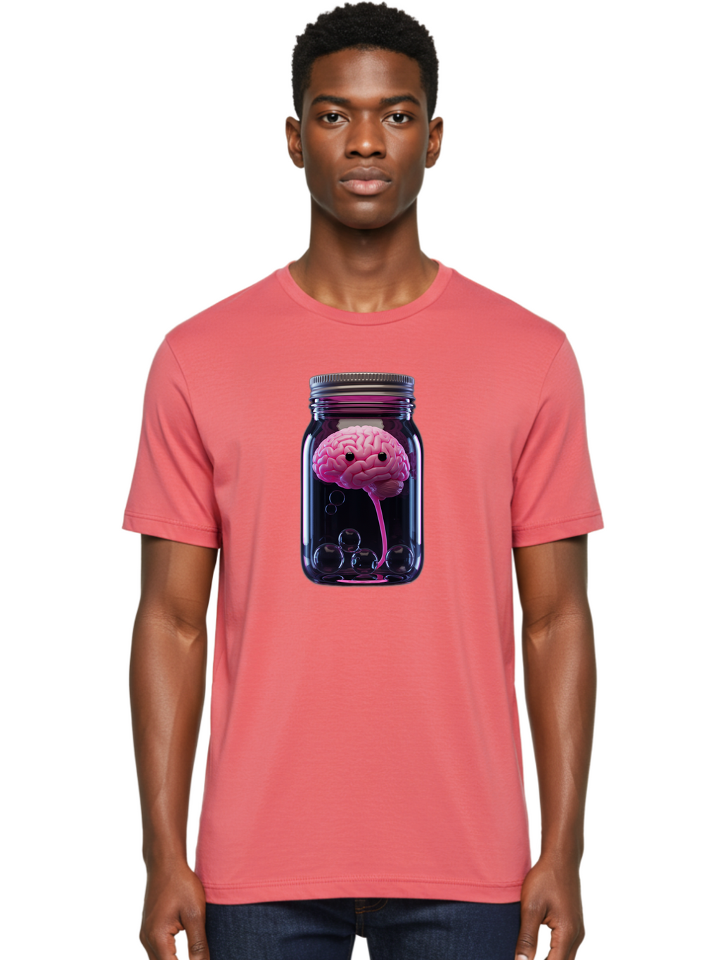 Brain-In-Jar Men'S Graphic Tee, 100% Cotton, Comfortable Casual Summer Wear, Machine Washable, Vintage Camera, Old Camera, Antique Camera, Black Camera, Classic Photography, Photography Equipment, Nostalgic Device, Film Camera, Camera Art Bal874