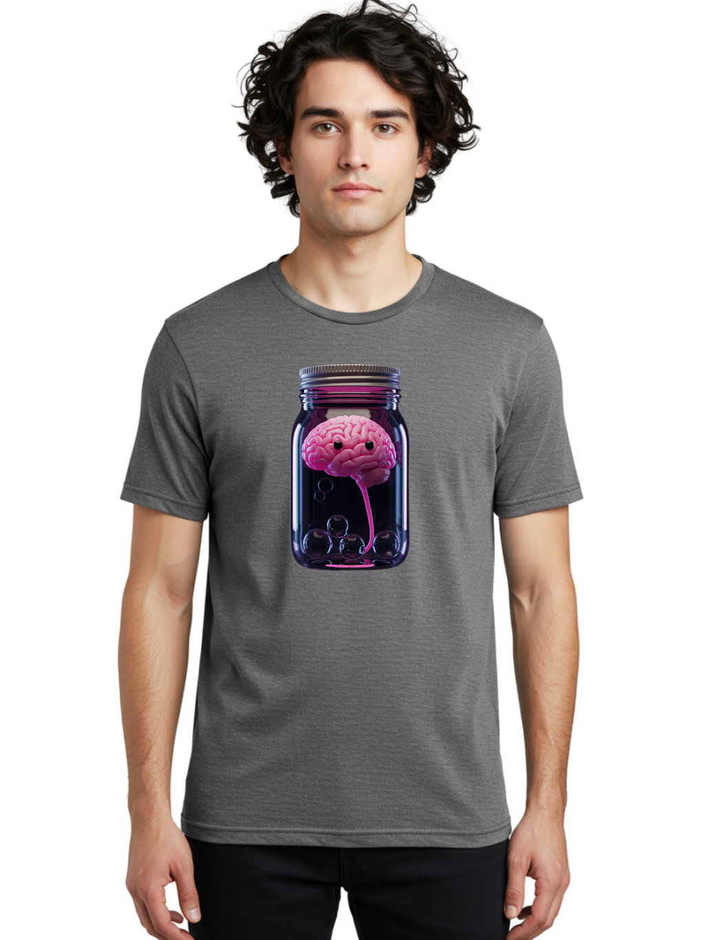 Brain-In-Jar Men'S Graphic Tee, 100% Cotton, Comfortable Casual Summer Wear, Machine Washable, Vintage Camera, Old Camera, Antique Camera, Black Camera, Classic Photography, Photography Equipment, Nostalgic Device, Film Camera, Camera Art Bal874