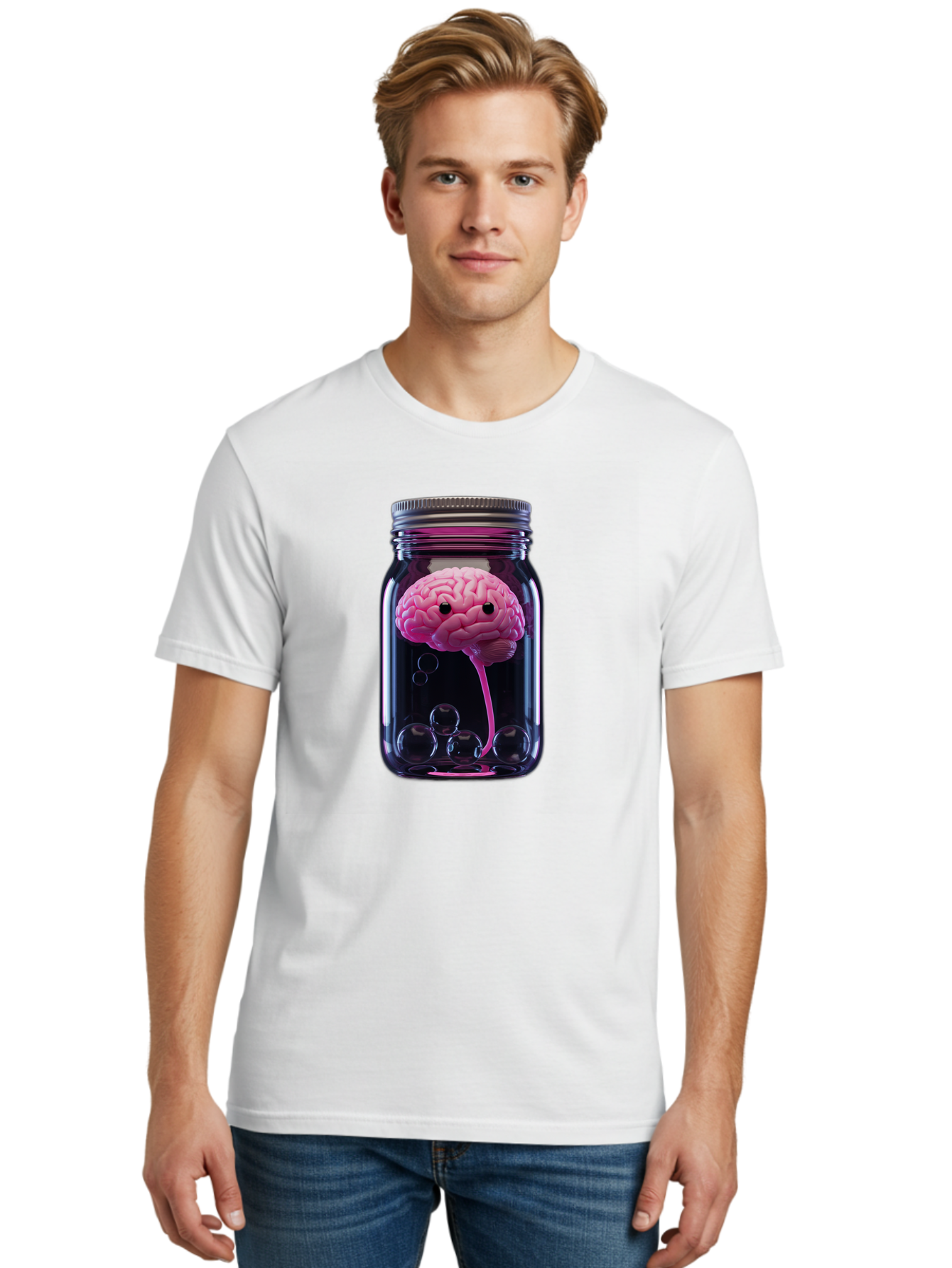 Brain-In-Jar Men'S Graphic Tee, 100% Cotton, Comfortable Casual Summer Wear, Machine Washable, Vintage Camera, Old Camera, Antique Camera, Black Camera, Classic Photography, Photography Equipment, Nostalgic Device, Film Camera, Camera Art Bal874