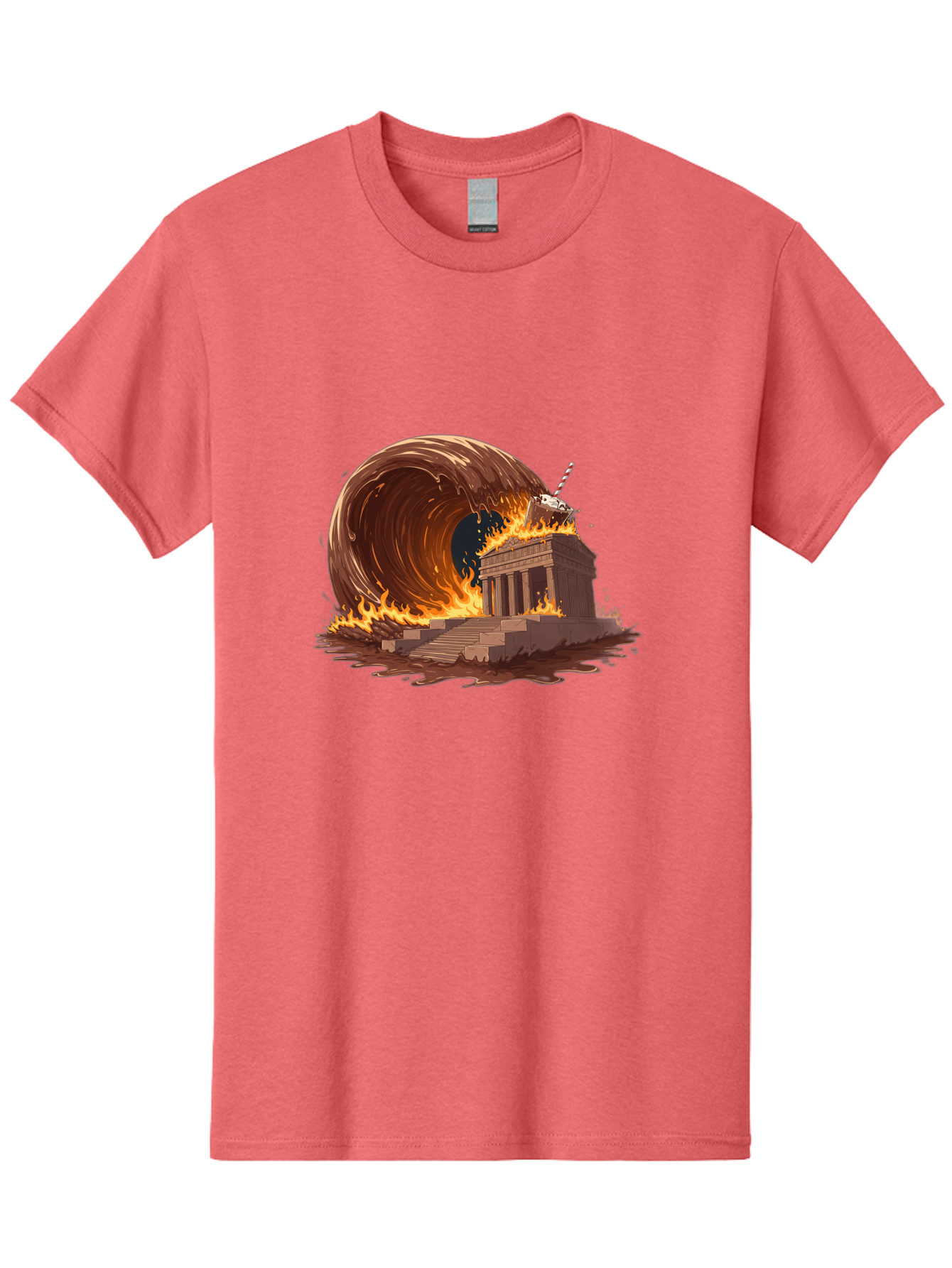 Brandenburg-Gate-On-Fire Men'S Graphic Tee, 100% Cotton, Comfortable Casual Summer Wear, Machine Washable, Vintage Camera, Old Camera, Antique Camera, Black Camera, Classic Photography, Photography Equipment, Nostalgic Device, Film Camera, Bal875