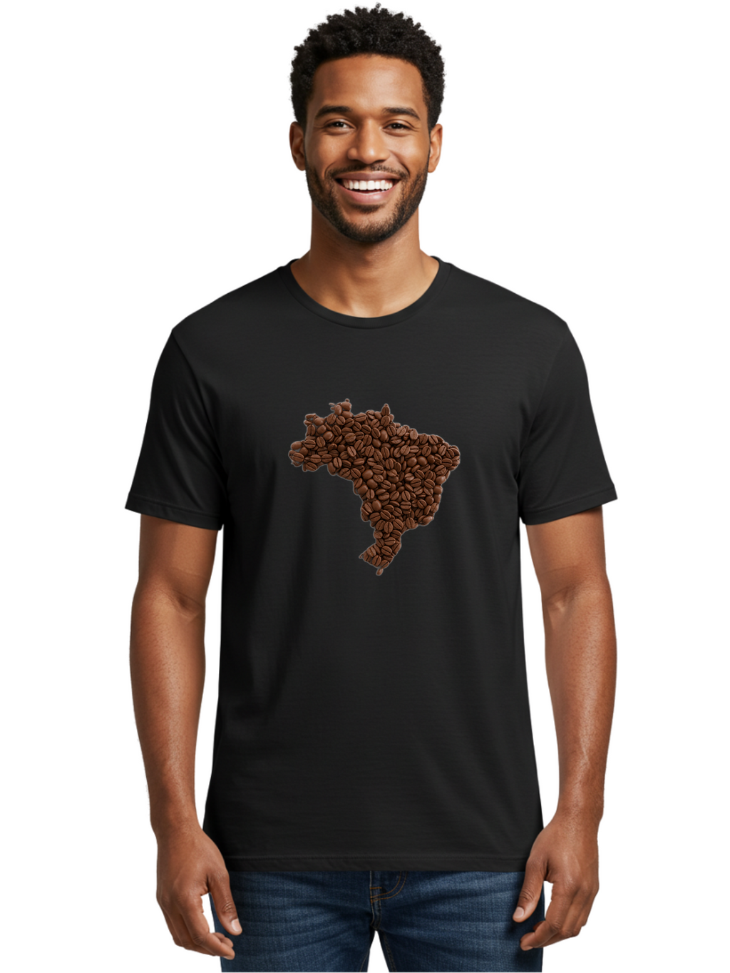 Brazil-Coffee-Beans Men'S Graphic Tee, 100% Cotton, Comfortable Casual Summer Wear, Machine Washable, Vintage Camera, Old Camera, Antique Camera, Black Camera, Classic Photography, Photography Equipment, Nostalgic Device, Film Camera, Bal876