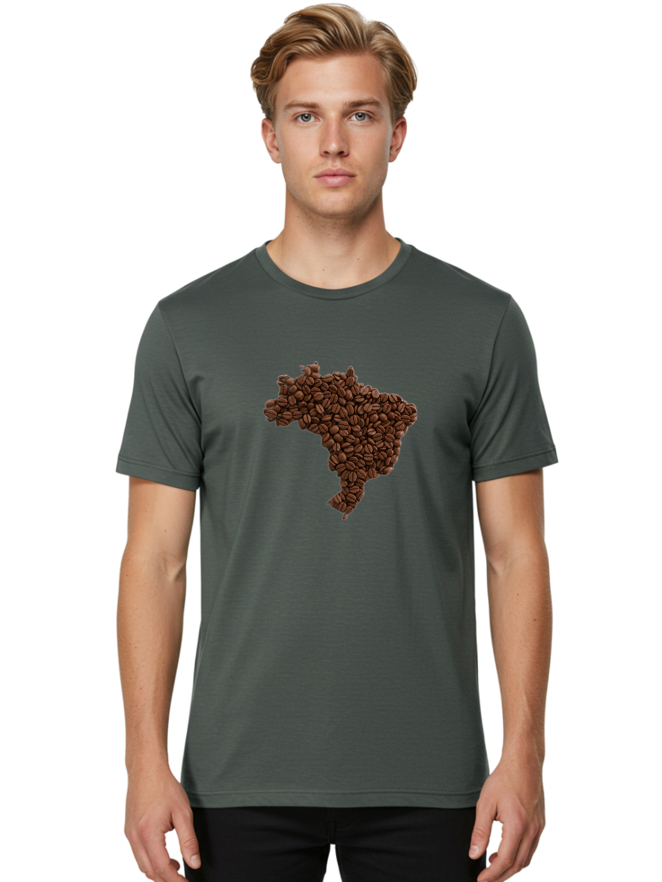 Brazil-Coffee-Beans Men'S Graphic Tee, 100% Cotton, Comfortable Casual Summer Wear, Machine Washable, Vintage Camera, Old Camera, Antique Camera, Black Camera, Classic Photography, Photography Equipment, Nostalgic Device, Film Camera, Bal876