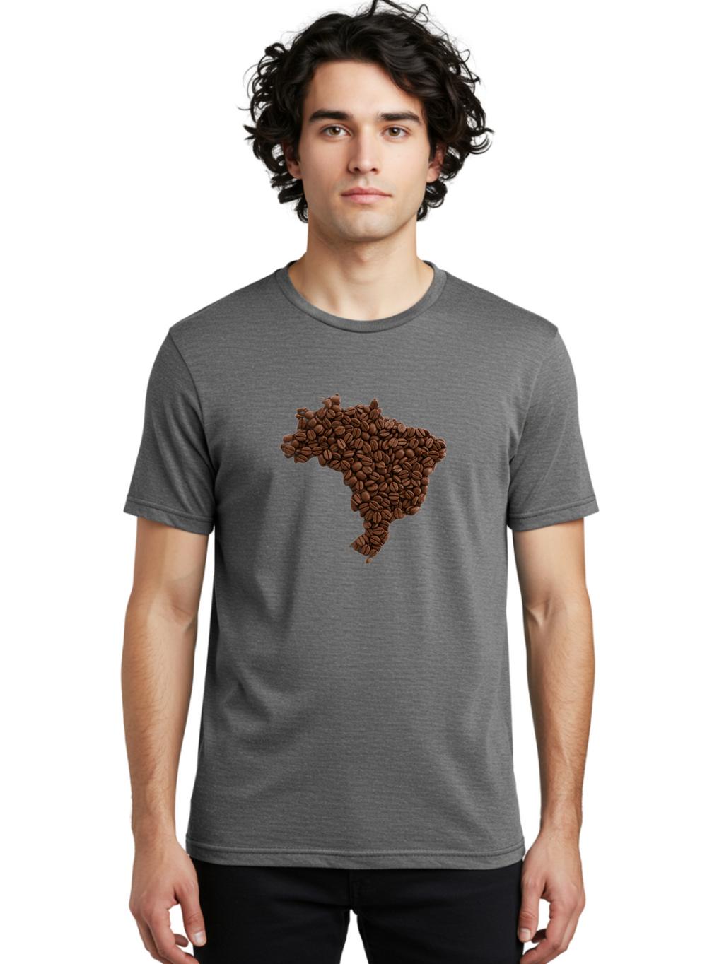 Brazil-Coffee-Beans Men'S Graphic Tee, 100% Cotton, Comfortable Casual Summer Wear, Machine Washable, Vintage Camera, Old Camera, Antique Camera, Black Camera, Classic Photography, Photography Equipment, Nostalgic Device, Film Camera, Bal876