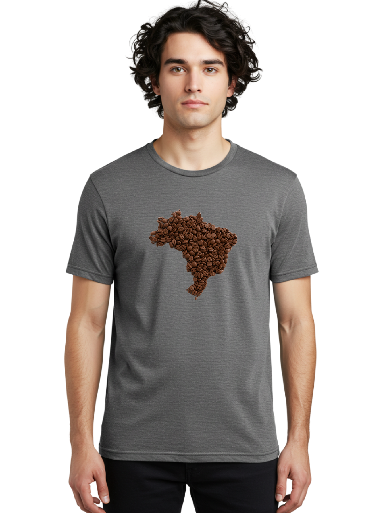 Brazil-Coffee-Beans Men'S Graphic Tee, 100% Cotton, Comfortable Casual Summer Wear, Machine Washable, Vintage Camera, Old Camera, Antique Camera, Black Camera, Classic Photography, Photography Equipment, Nostalgic Device, Film Camera, Bal876