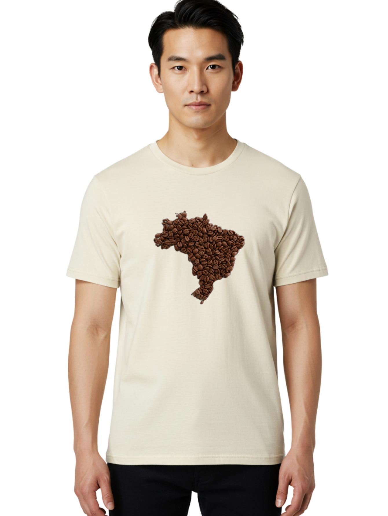 Brazil-Coffee-Beans Men'S Graphic Tee, 100% Cotton, Comfortable Casual Summer Wear, Machine Washable, Vintage Camera, Old Camera, Antique Camera, Black Camera, Classic Photography, Photography Equipment, Nostalgic Device, Film Camera, Bal876