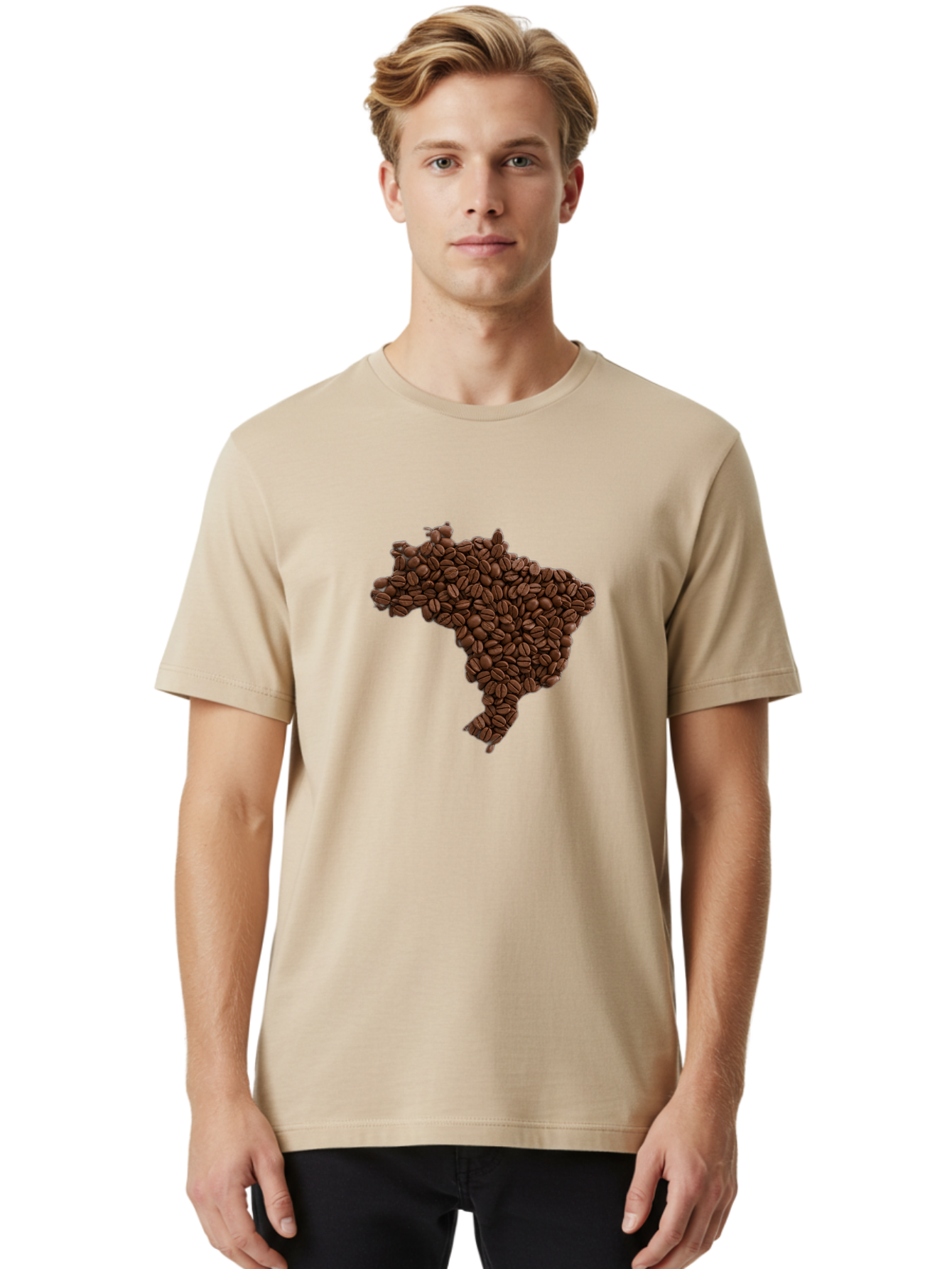 Brazil-Coffee-Beans Men'S Graphic Tee, 100% Cotton, Comfortable Casual Summer Wear, Machine Washable, Vintage Camera, Old Camera, Antique Camera, Black Camera, Classic Photography, Photography Equipment, Nostalgic Device, Film Camera, Bal876