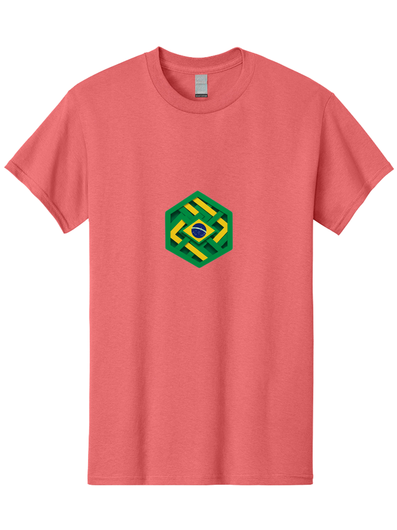 Brazil-Flag-Hexagon Men'S Graphic Tee, 100% Cotton, Comfortable Casual Summer Wear, Machine Washable, Vintage Camera, Old Camera, Antique Camera, Black Camera, Classic Photography, Photography Equipment, Nostalgic Device, Film Camera, Bal877