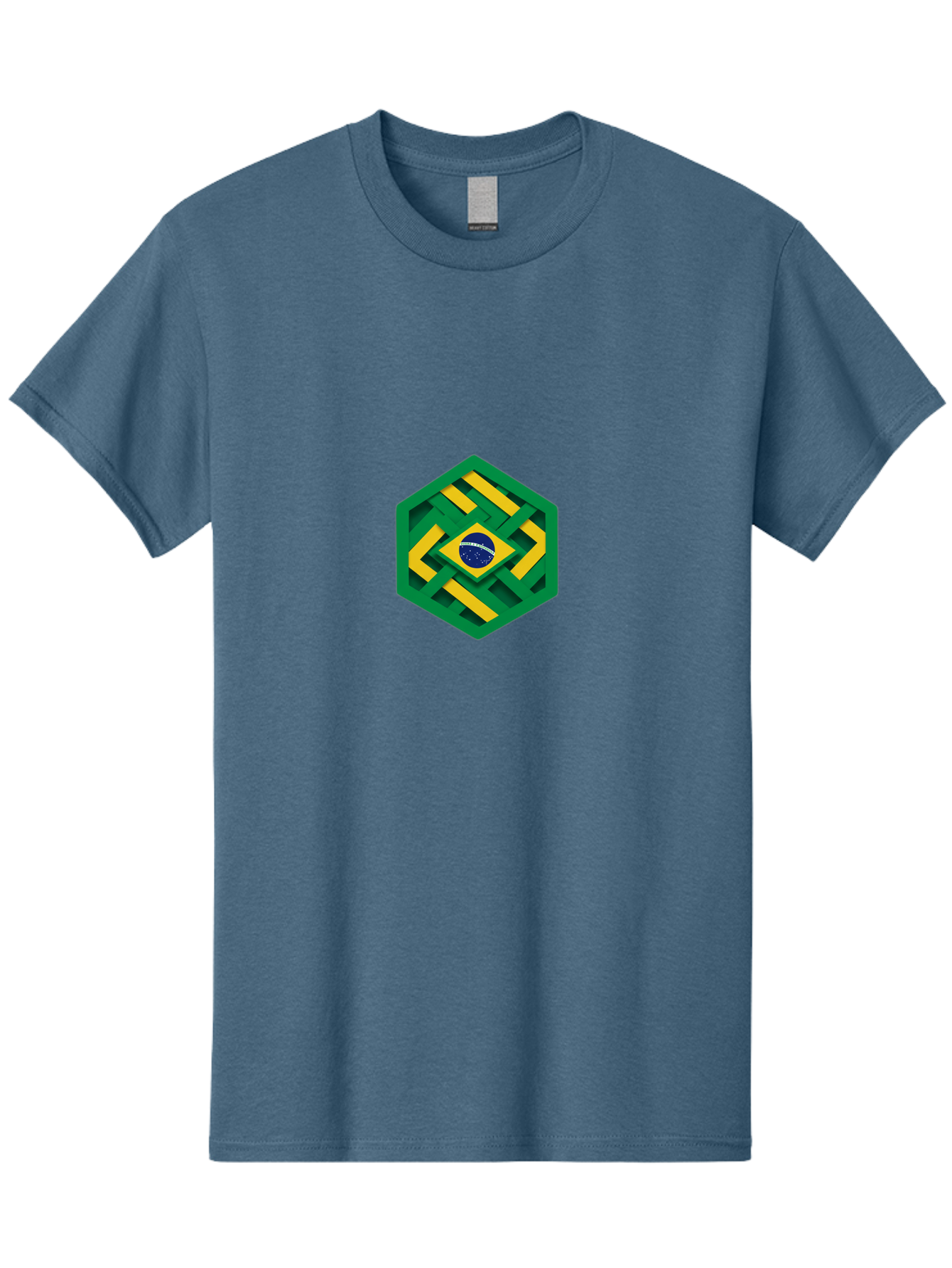 Brazil-Flag-Hexagon Men'S Graphic Tee, 100% Cotton, Comfortable Casual Summer Wear, Machine Washable, Vintage Camera, Old Camera, Antique Camera, Black Camera, Classic Photography, Photography Equipment, Nostalgic Device, Film Camera, Bal877