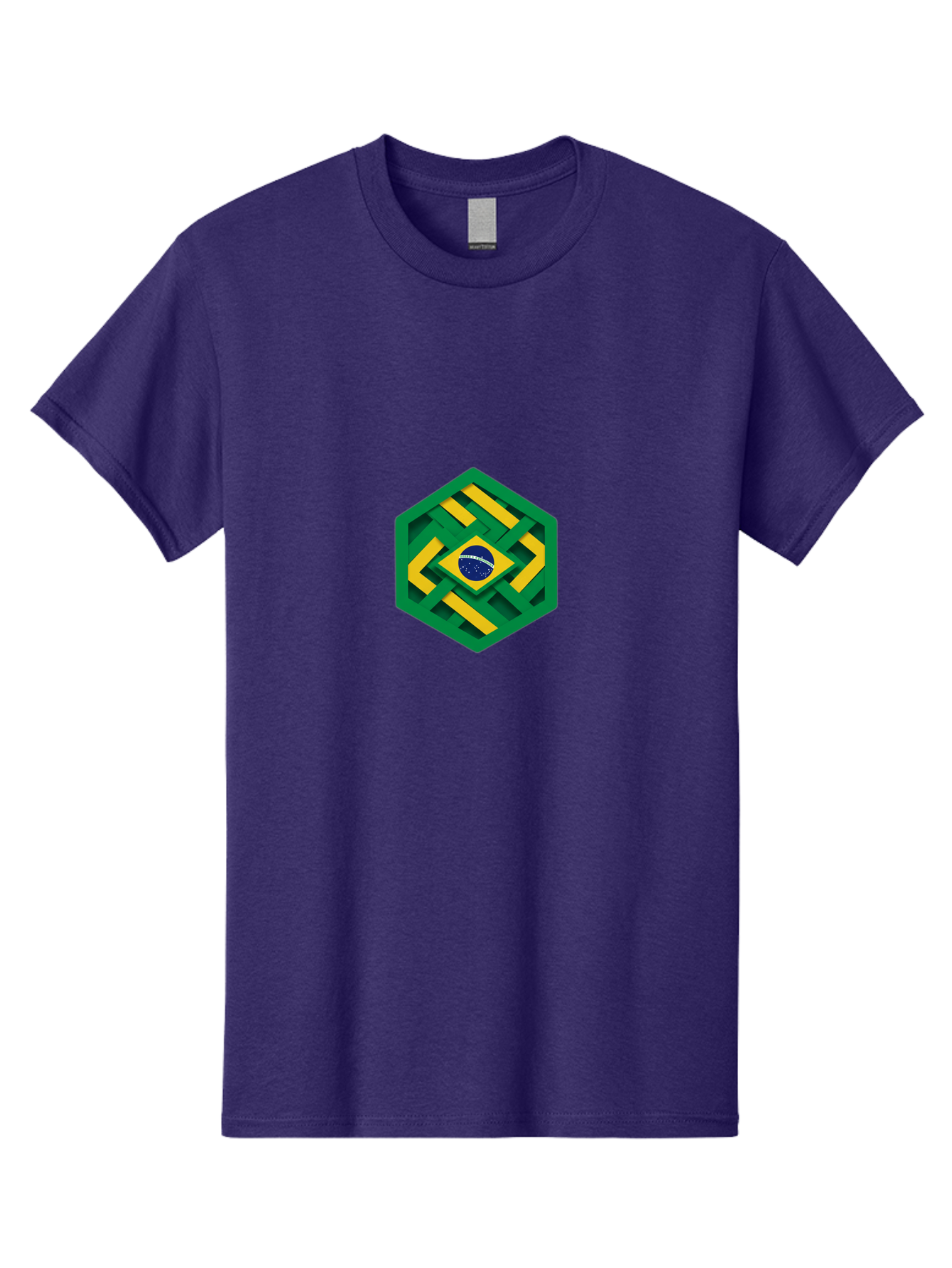 Brazil-Flag-Hexagon Men'S Graphic Tee, 100% Cotton, Comfortable Casual Summer Wear, Machine Washable, Vintage Camera, Old Camera, Antique Camera, Black Camera, Classic Photography, Photography Equipment, Nostalgic Device, Film Camera, Bal877