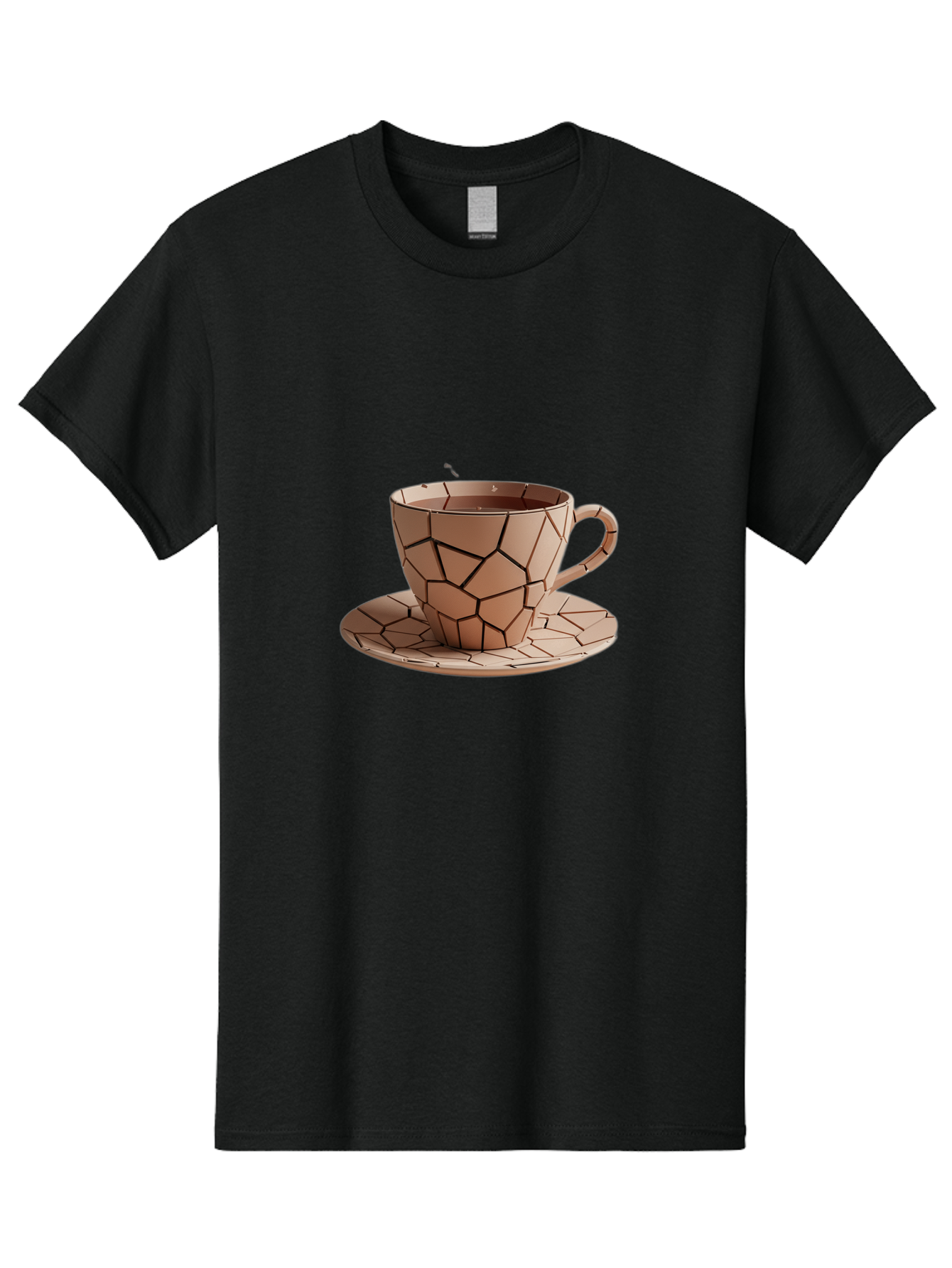 Broken-Beige-Cup Men'S Graphic Tee, 100% Cotton, Comfortable Casual Summer Wear, Machine Washable, Vintage Camera, Old Camera, Antique Camera, Black Camera, Classic Photography, Photography Equipment, Nostalgic Device, Film Camera, Camera Art Bal878