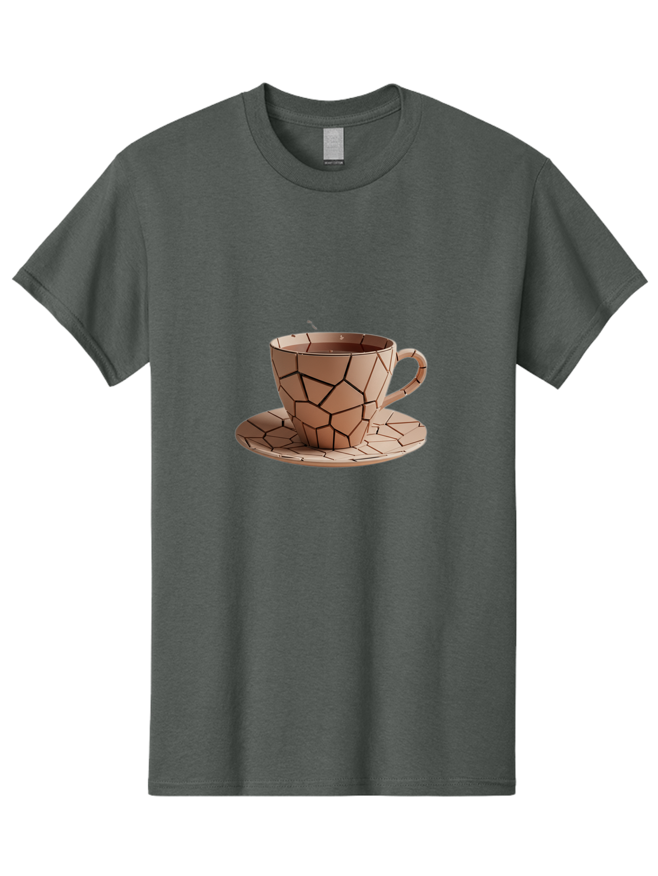 Broken-Beige-Cup Men'S Graphic Tee, 100% Cotton, Comfortable Casual Summer Wear, Machine Washable, Vintage Camera, Old Camera, Antique Camera, Black Camera, Classic Photography, Photography Equipment, Nostalgic Device, Film Camera, Camera Art Bal878