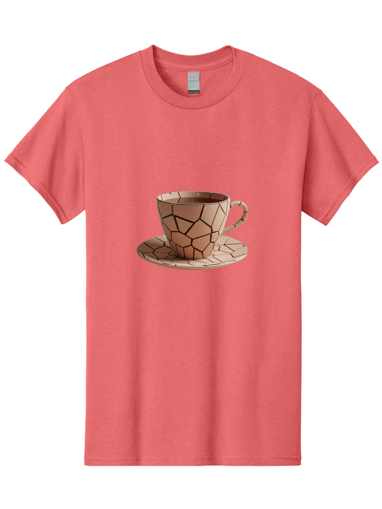 Broken-Beige-Cup Men'S Graphic Tee, 100% Cotton, Comfortable Casual Summer Wear, Machine Washable, Vintage Camera, Old Camera, Antique Camera, Black Camera, Classic Photography, Photography Equipment, Nostalgic Device, Film Camera, Camera Art Bal878