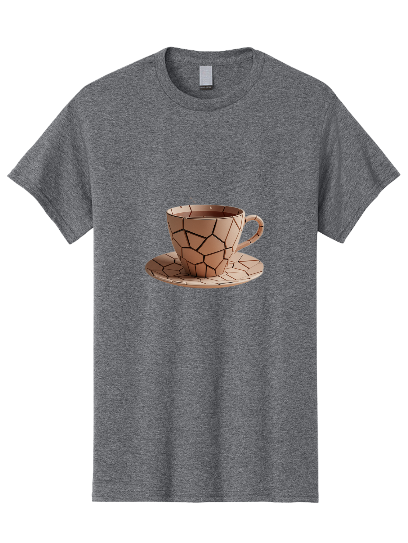 Broken-Beige-Cup Men'S Graphic Tee, 100% Cotton, Comfortable Casual Summer Wear, Machine Washable, Vintage Camera, Old Camera, Antique Camera, Black Camera, Classic Photography, Photography Equipment, Nostalgic Device, Film Camera, Camera Art Bal878
