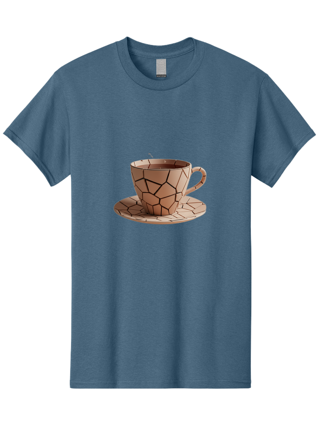 Broken-Beige-Cup Men'S Graphic Tee, 100% Cotton, Comfortable Casual Summer Wear, Machine Washable, Vintage Camera, Old Camera, Antique Camera, Black Camera, Classic Photography, Photography Equipment, Nostalgic Device, Film Camera, Camera Art Bal878