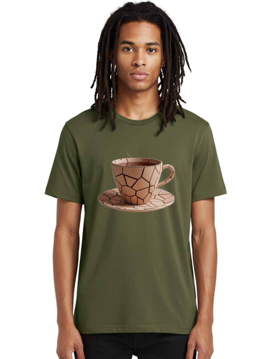Broken-Beige-Cup Men'S Graphic Tee, 100% Cotton, Comfortable Casual Summer Wear, Machine Washable, Vintage Camera, Old Camera, Antique Camera, Black Camera, Classic Photography, Photography Equipment, Nostalgic Device, Film Camera, Camera Art Bal878