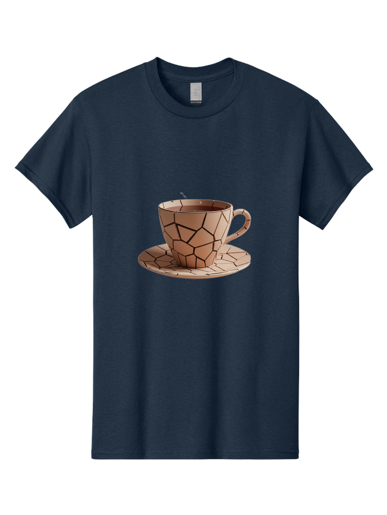 Broken-Beige-Cup Men'S Graphic Tee, 100% Cotton, Comfortable Casual Summer Wear, Machine Washable, Vintage Camera, Old Camera, Antique Camera, Black Camera, Classic Photography, Photography Equipment, Nostalgic Device, Film Camera, Camera Art Bal878