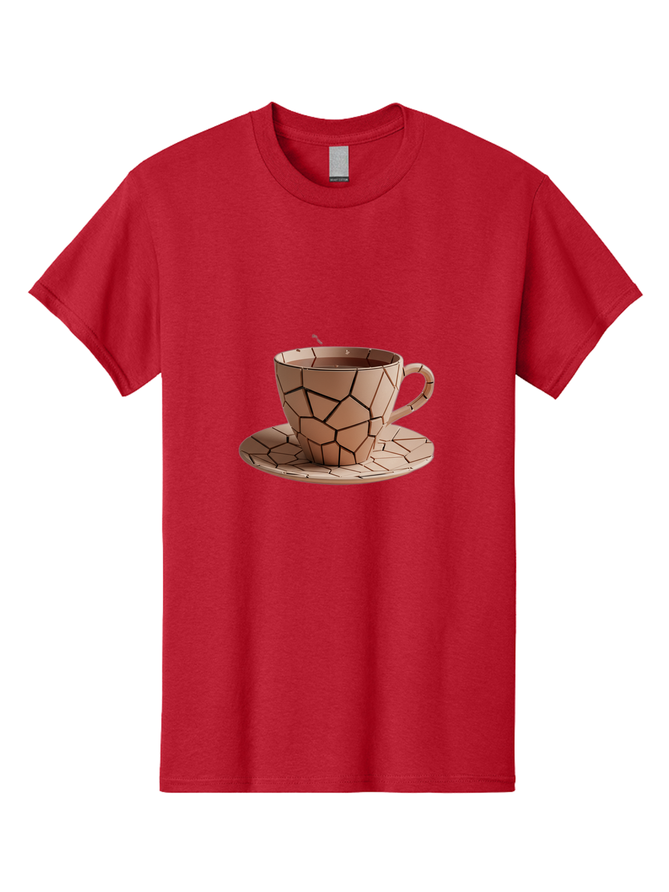 Broken-Beige-Cup Men'S Graphic Tee, 100% Cotton, Comfortable Casual Summer Wear, Machine Washable, Vintage Camera, Old Camera, Antique Camera, Black Camera, Classic Photography, Photography Equipment, Nostalgic Device, Film Camera, Camera Art Bal878
