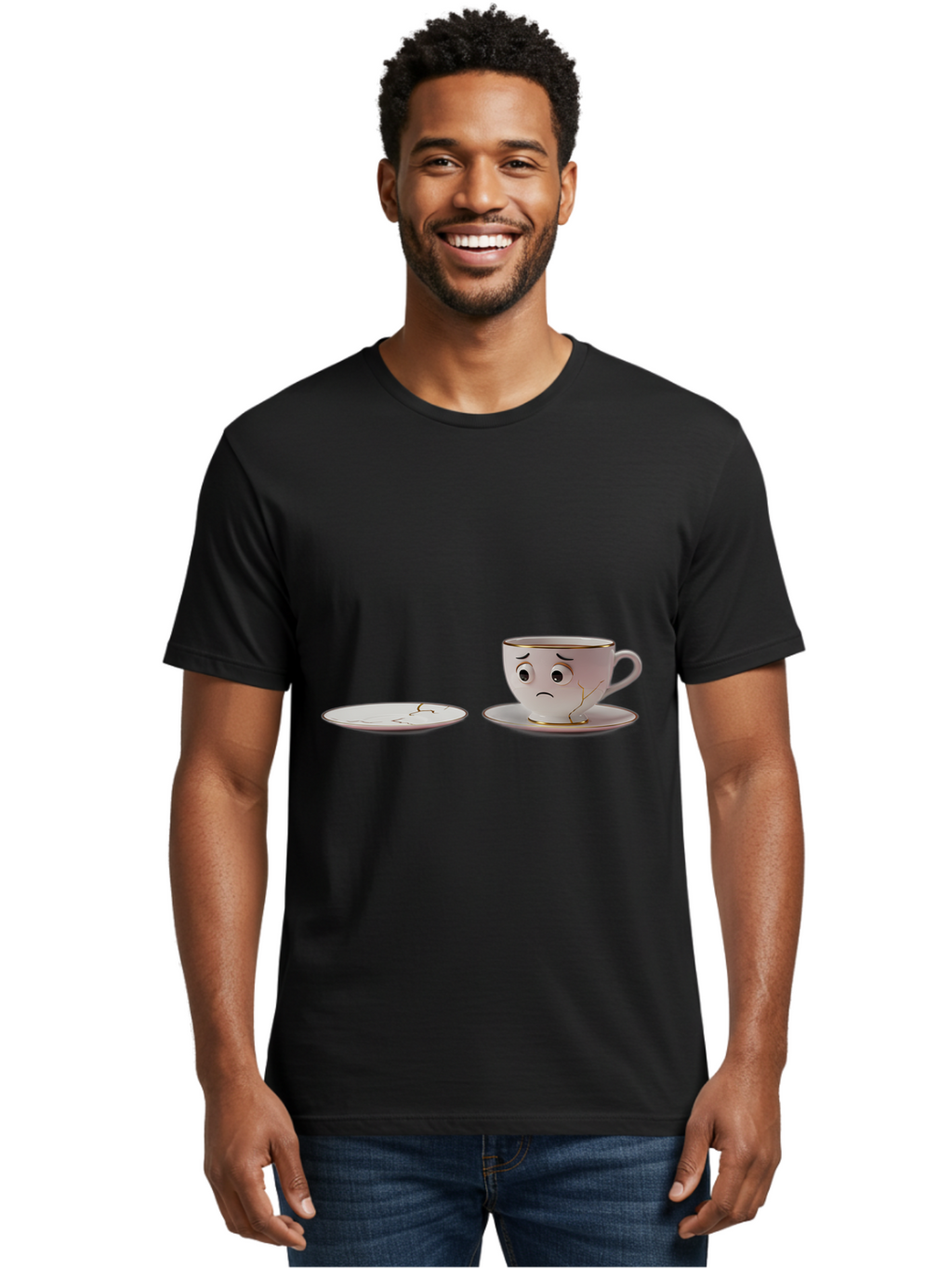 Broken-Cup Men'S Graphic Tee, 100% Cotton, Comfortable Casual Summer Wear, Machine Washable, Vintage Camera, Old Camera, Antique Camera, Black Camera, Classic Photography, Photography Equipment, Nostalgic Device, Film Camera, Camera Art Bal879