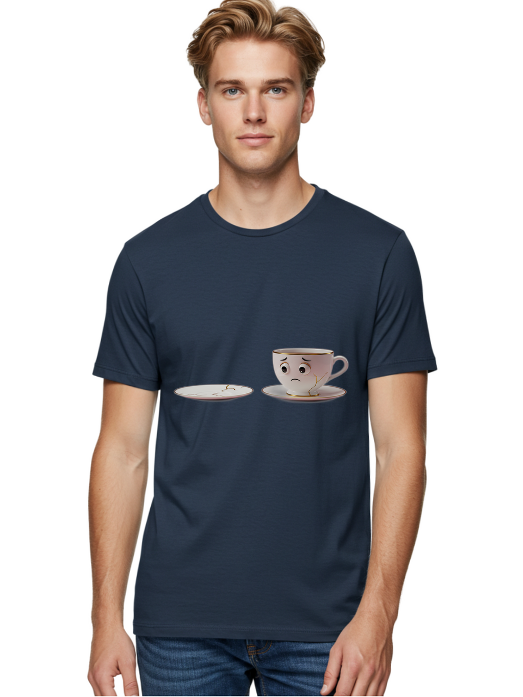 Broken-Cup Men'S Graphic Tee, 100% Cotton, Comfortable Casual Summer Wear, Machine Washable, Vintage Camera, Old Camera, Antique Camera, Black Camera, Classic Photography, Photography Equipment, Nostalgic Device, Film Camera, Camera Art Bal879