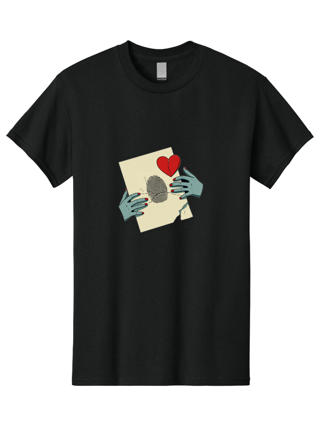 Broken-Heart-Fingerprint Men'S Graphic Tee, 100% Cotton, Comfortable Casual Summer Wear, Machine Washable, Vintage Camera, Old Camera, Antique Camera, Black Camera, Classic Photography, Photography Equipment, Nostalgic Device, Film Camera, Bal880