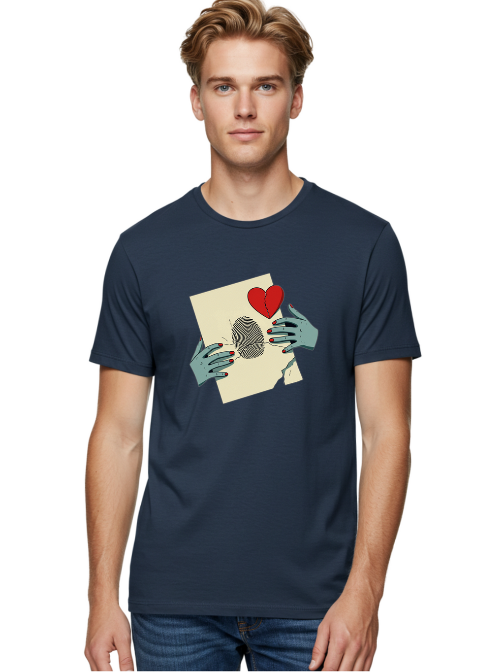Broken-Heart-Fingerprint Men'S Graphic Tee, 100% Cotton, Comfortable Casual Summer Wear, Machine Washable, Vintage Camera, Old Camera, Antique Camera, Black Camera, Classic Photography, Photography Equipment, Nostalgic Device, Film Camera, Bal880