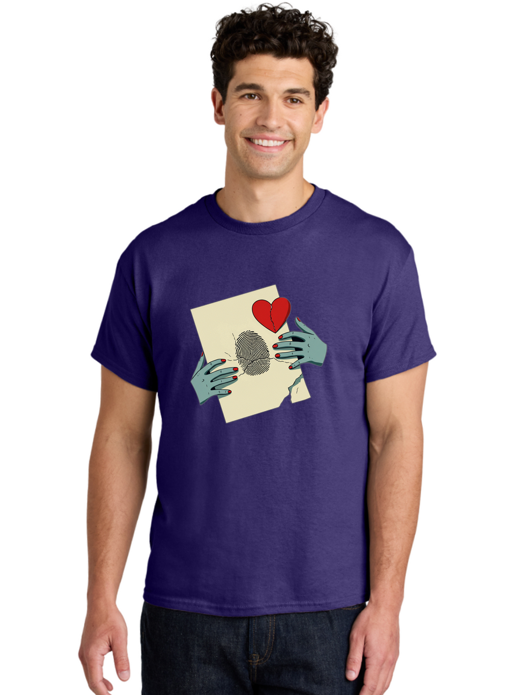 Broken-Heart-Fingerprint Men'S Graphic Tee, 100% Cotton, Comfortable Casual Summer Wear, Machine Washable, Vintage Camera, Old Camera, Antique Camera, Black Camera, Classic Photography, Photography Equipment, Nostalgic Device, Film Camera, Bal880