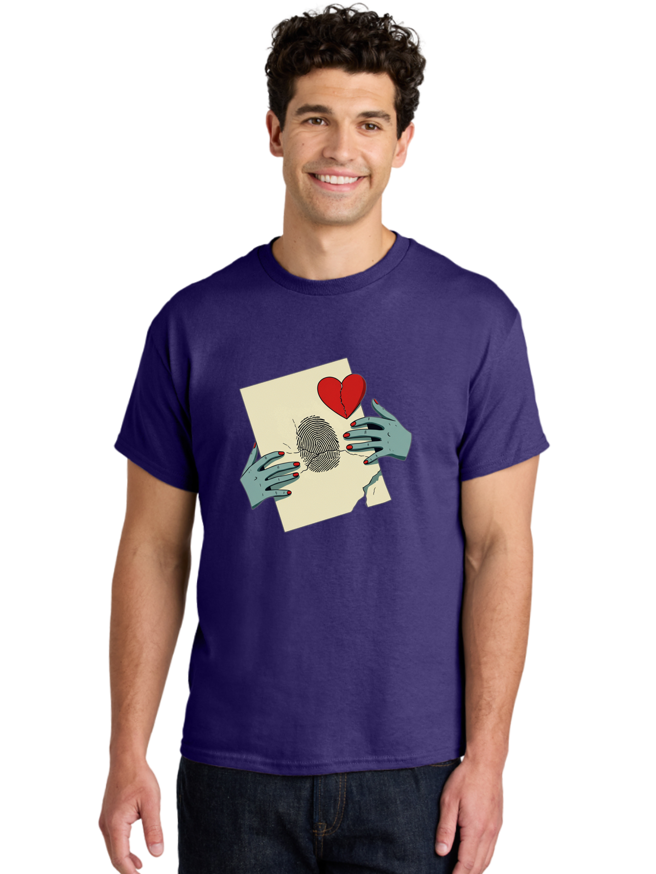Broken-Heart-Fingerprint Men'S Graphic Tee, 100% Cotton, Comfortable Casual Summer Wear, Machine Washable, Vintage Camera, Old Camera, Antique Camera, Black Camera, Classic Photography, Photography Equipment, Nostalgic Device, Film Camera, Bal880