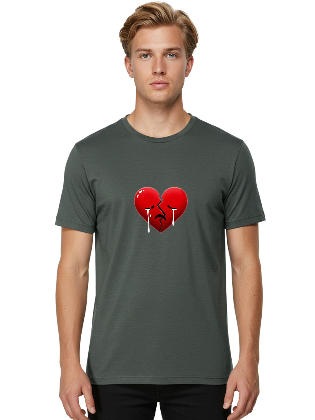 Broken-Red-Heart Men'S Graphic Tee, 100% Cotton, Comfortable Casual Summer Wear, Machine Washable, Vintage Camera, Old Camera, Antique Camera, Black Camera, Classic Photography, Photography Equipment, Nostalgic Device, Film Camera, Camera Art Bal881