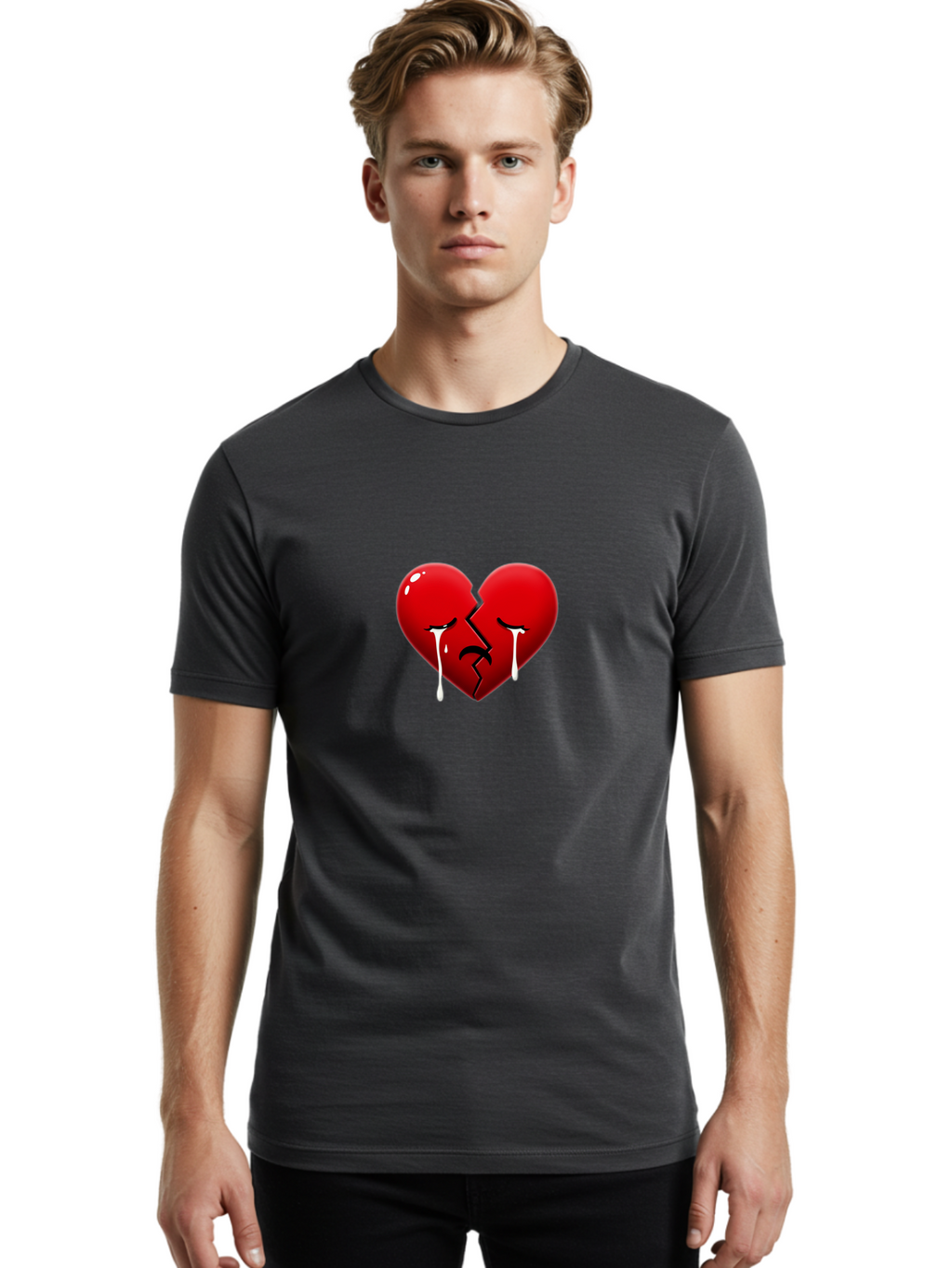 Broken-Red-Heart Men'S Graphic Tee, 100% Cotton, Comfortable Casual Summer Wear, Machine Washable, Vintage Camera, Old Camera, Antique Camera, Black Camera, Classic Photography, Photography Equipment, Nostalgic Device, Film Camera, Camera Art Bal881