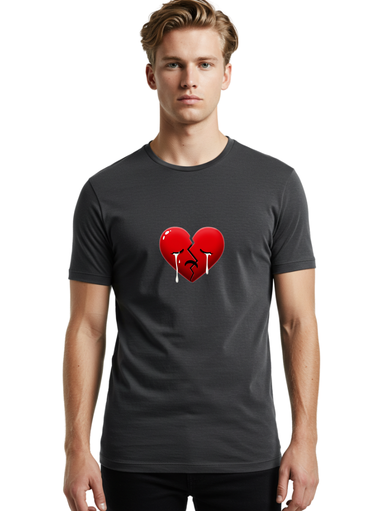 Broken-Red-Heart Men'S Graphic Tee, 100% Cotton, Comfortable Casual Summer Wear, Machine Washable, Vintage Camera, Old Camera, Antique Camera, Black Camera, Classic Photography, Photography Equipment, Nostalgic Device, Film Camera, Camera Art Bal881