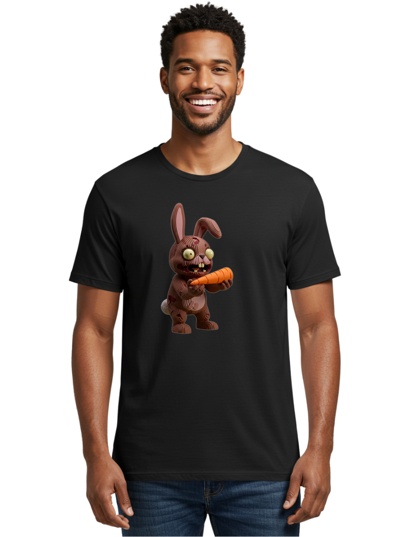 Brown-Wooden-Rabbit Men'S Graphic Tee, 100% Cotton, Comfortable Casual Summer Wear, Machine Washable, Vintage Camera, Old Camera, Antique Camera, Black Camera, Classic Photography, Photography Equipment, Nostalgic Device, Film Camera, Bal883