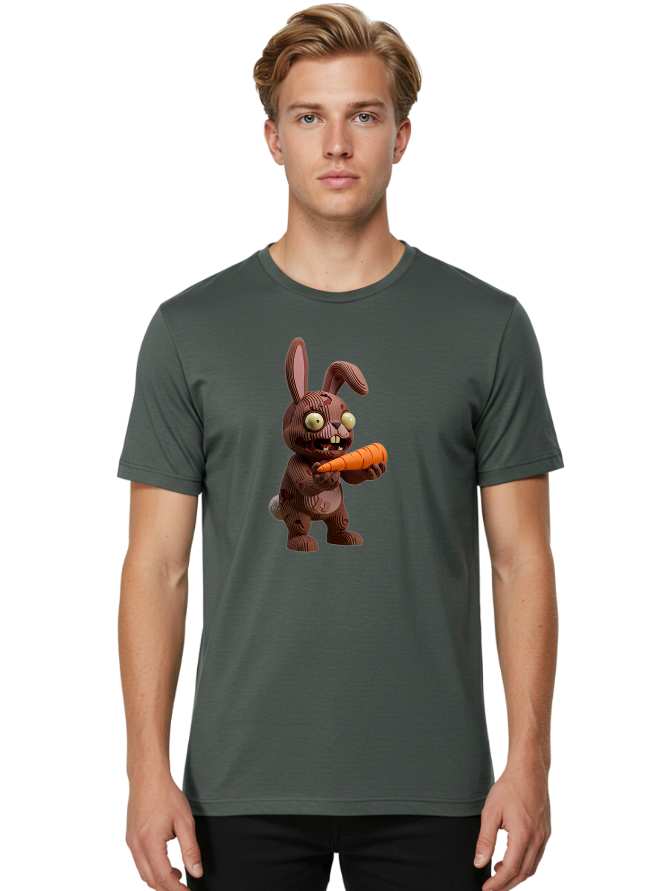 Brown-Wooden-Rabbit Men'S Graphic Tee, 100% Cotton, Comfortable Casual Summer Wear, Machine Washable, Vintage Camera, Old Camera, Antique Camera, Black Camera, Classic Photography, Photography Equipment, Nostalgic Device, Film Camera, Bal883