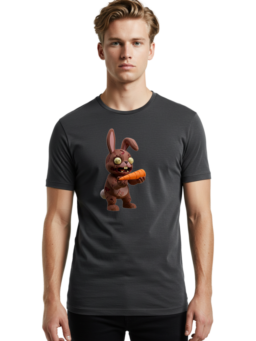 Brown-Wooden-Rabbit Men'S Graphic Tee, 100% Cotton, Comfortable Casual Summer Wear, Machine Washable, Vintage Camera, Old Camera, Antique Camera, Black Camera, Classic Photography, Photography Equipment, Nostalgic Device, Film Camera, Bal883