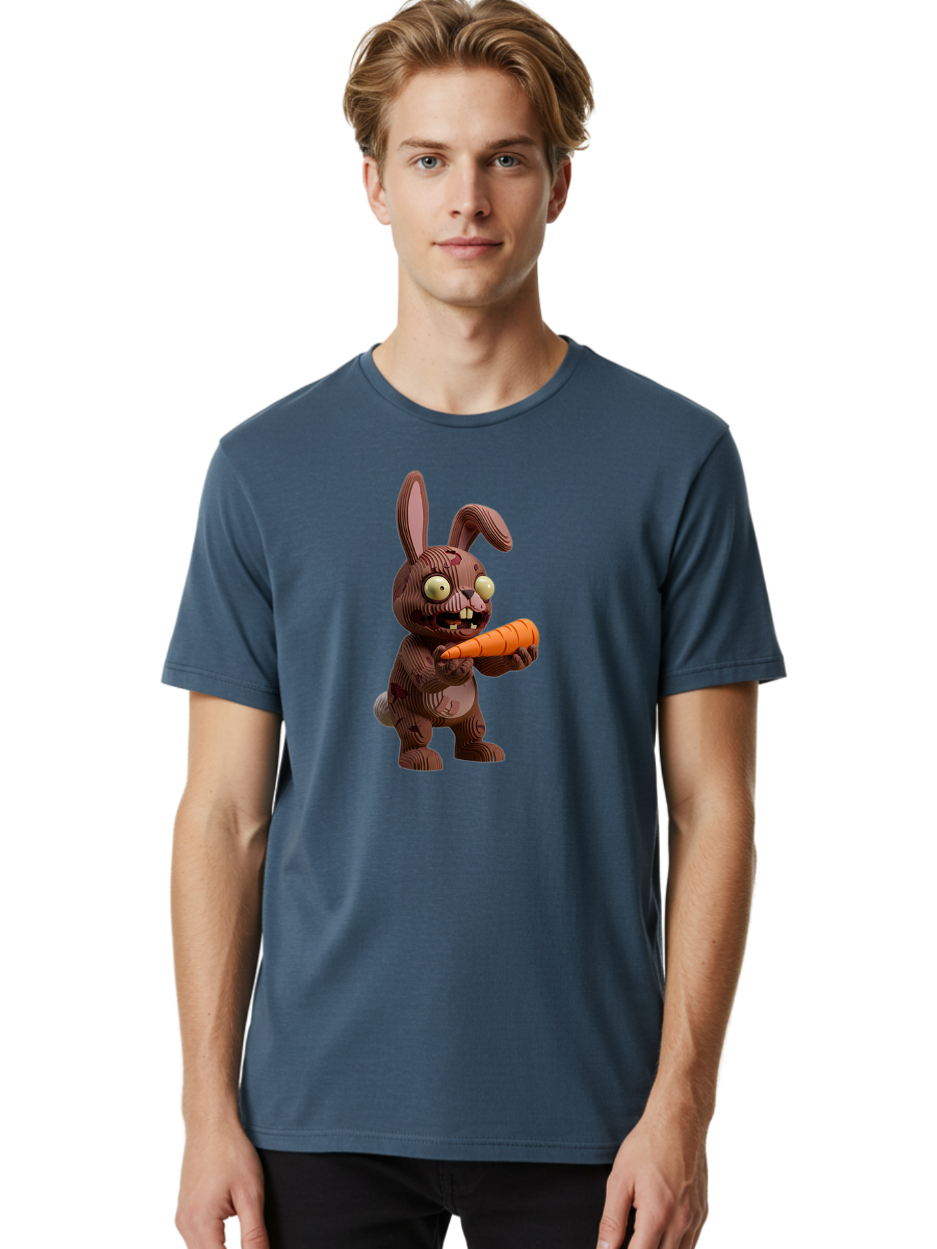Brown-Wooden-Rabbit Men'S Graphic Tee, 100% Cotton, Comfortable Casual Summer Wear, Machine Washable, Vintage Camera, Old Camera, Antique Camera, Black Camera, Classic Photography, Photography Equipment, Nostalgic Device, Film Camera, Bal883