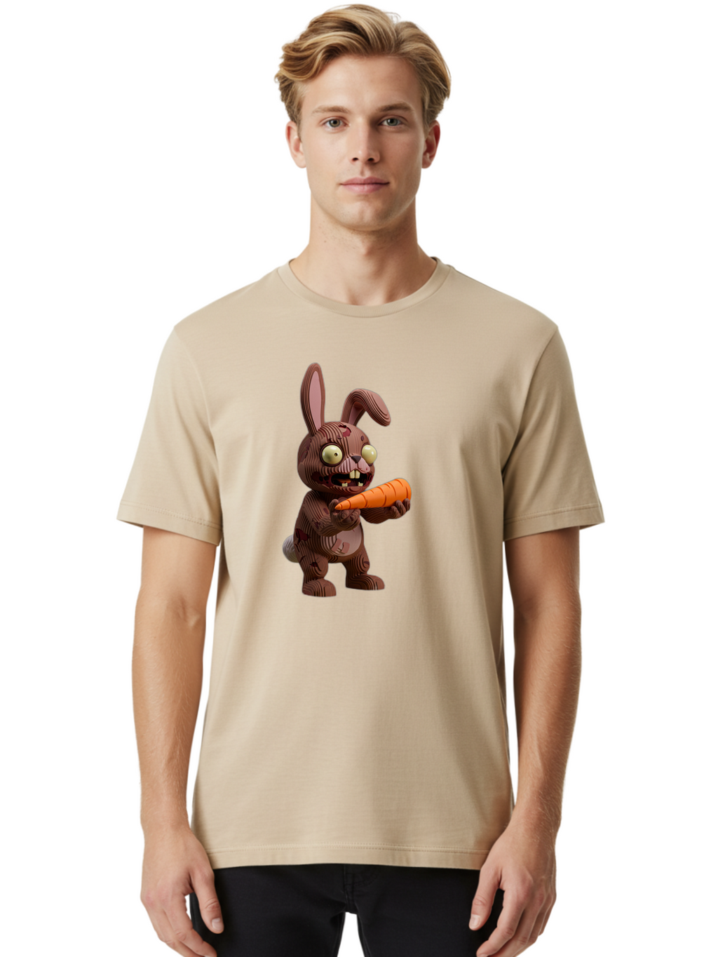 Brown-Wooden-Rabbit Men'S Graphic Tee, 100% Cotton, Comfortable Casual Summer Wear, Machine Washable, Vintage Camera, Old Camera, Antique Camera, Black Camera, Classic Photography, Photography Equipment, Nostalgic Device, Film Camera, Bal883