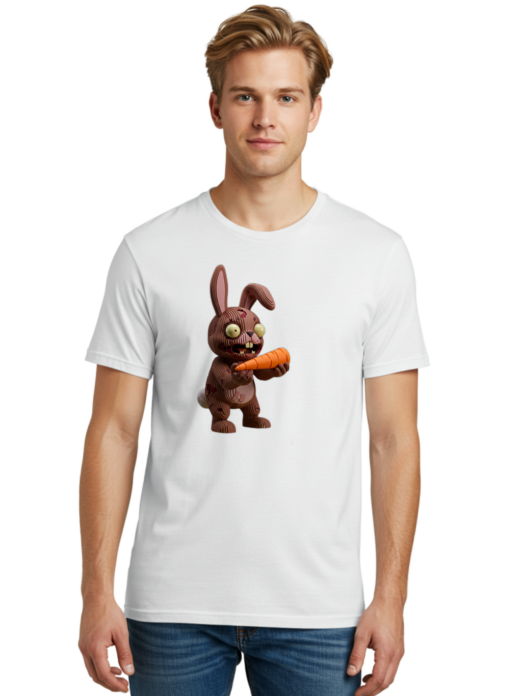 Brown-Wooden-Rabbit Men'S Graphic Tee, 100% Cotton, Comfortable Casual Summer Wear, Machine Washable, Vintage Camera, Old Camera, Antique Camera, Black Camera, Classic Photography, Photography Equipment, Nostalgic Device, Film Camera, Bal883