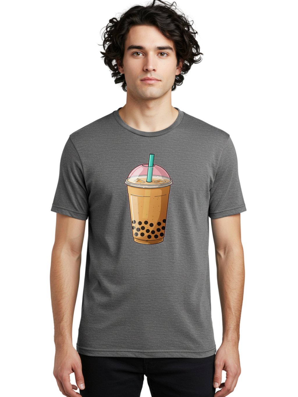 Bubble-Milk-Tea-1 Men'S Graphic Tee, 100% Cotton, Comfortable Casual Summer Wear, Machine Washable, Vintage Camera, Old Camera, Antique Camera, Black Camera, Classic Photography, Photography Equipment, Nostalgic Device, Film Camera, Camera Art Bal886