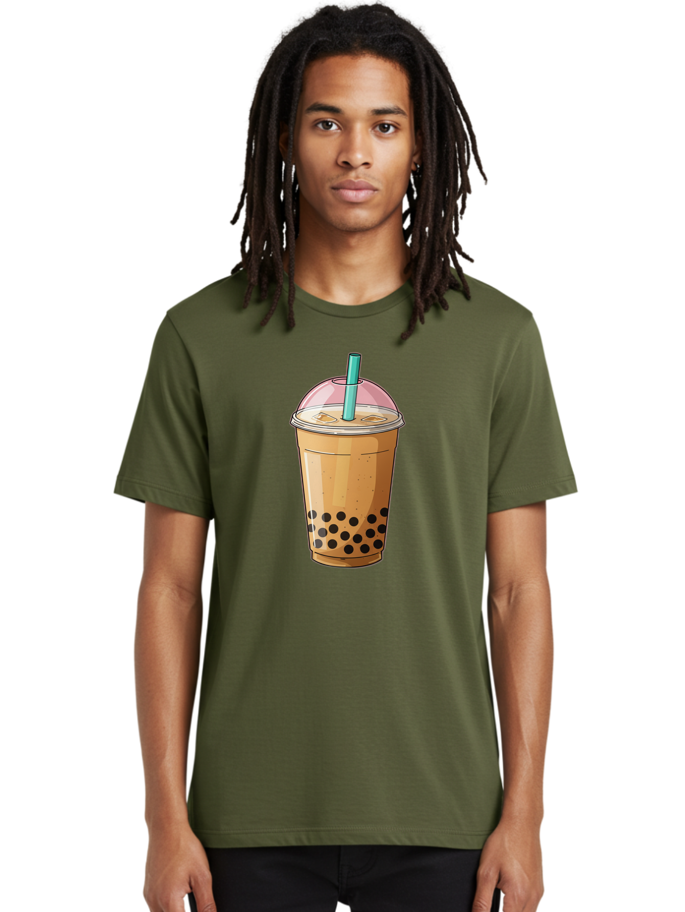 Bubble-Milk-Tea-1 Men'S Graphic Tee, 100% Cotton, Comfortable Casual Summer Wear, Machine Washable, Vintage Camera, Old Camera, Antique Camera, Black Camera, Classic Photography, Photography Equipment, Nostalgic Device, Film Camera, Camera Art Bal886