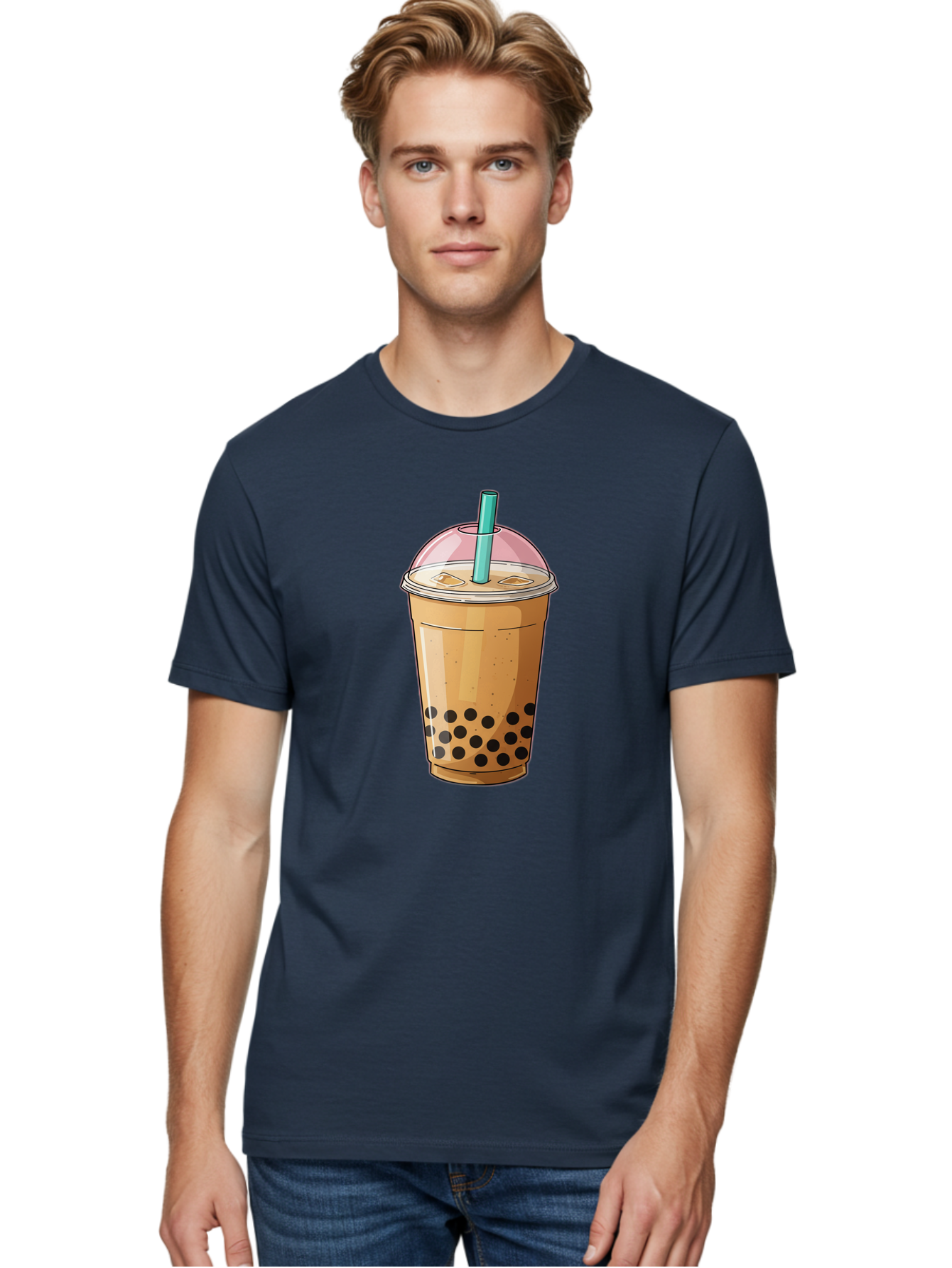 Bubble-Milk-Tea-1 Men'S Graphic Tee, 100% Cotton, Comfortable Casual Summer Wear, Machine Washable, Vintage Camera, Old Camera, Antique Camera, Black Camera, Classic Photography, Photography Equipment, Nostalgic Device, Film Camera, Camera Art Bal886