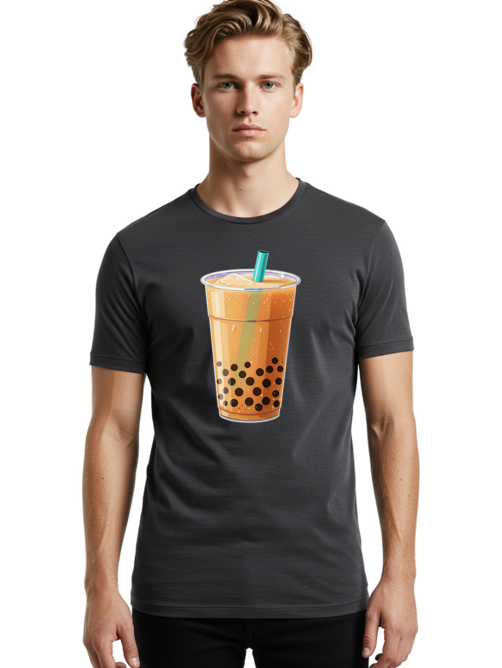 Bubble-Milk-Tea Men'S Graphic Tee, 100% Cotton, Comfortable Casual Summer Wear, Machine Washable, Vintage Camera, Old Camera, Antique Camera, Black Camera, Classic Photography, Photography Equipment, Nostalgic Device, Film Camera, Camera Art Bal887