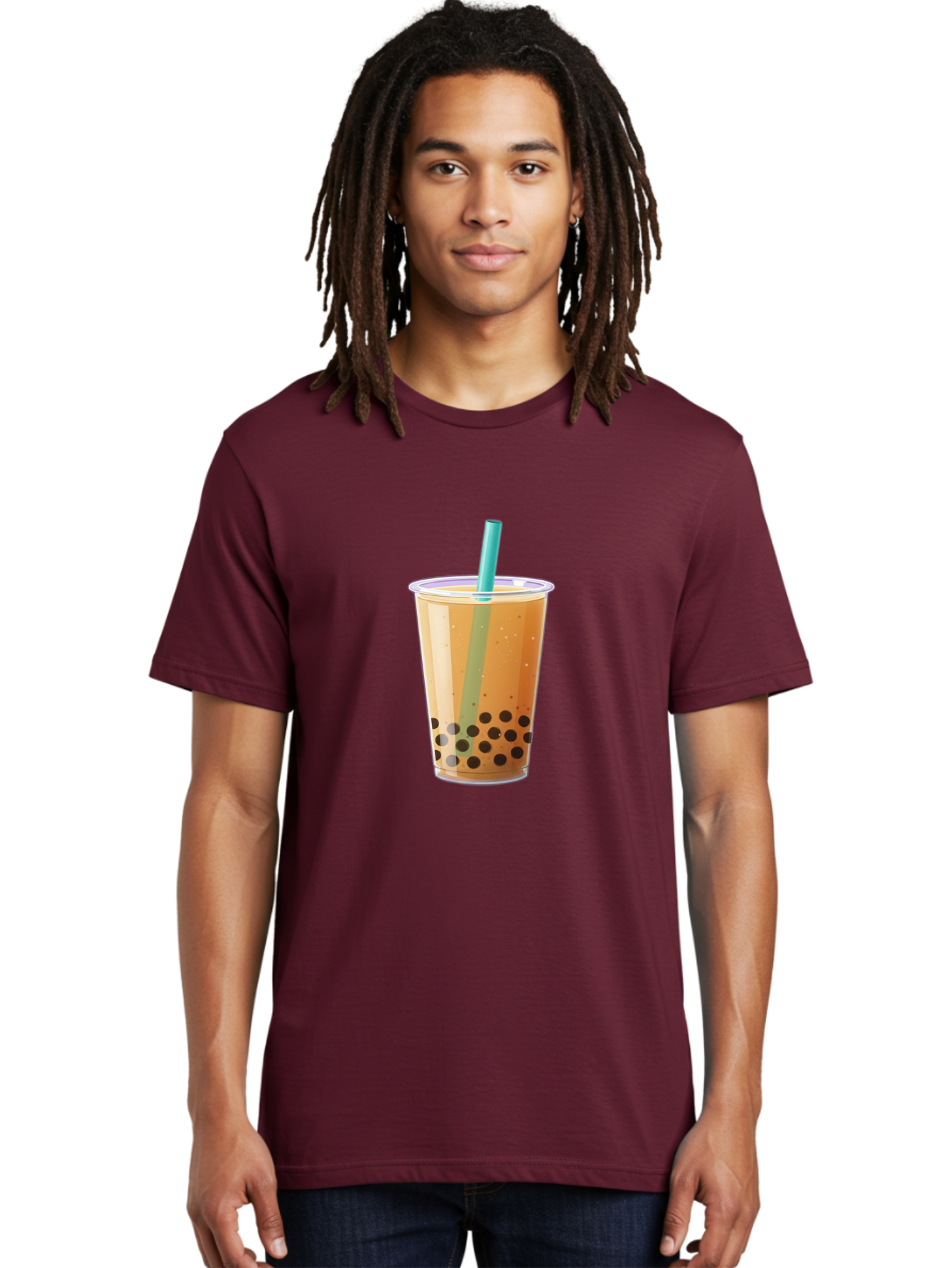 Bubble-Tea-1 Men'S Graphic Tee, 100% Cotton, Comfortable Casual Summer Wear, Machine Washable, Vintage Camera, Old Camera, Antique Camera, Black Camera, Classic Photography, Photography Equipment, Nostalgic Device, Film Camera, Camera Art Bal888